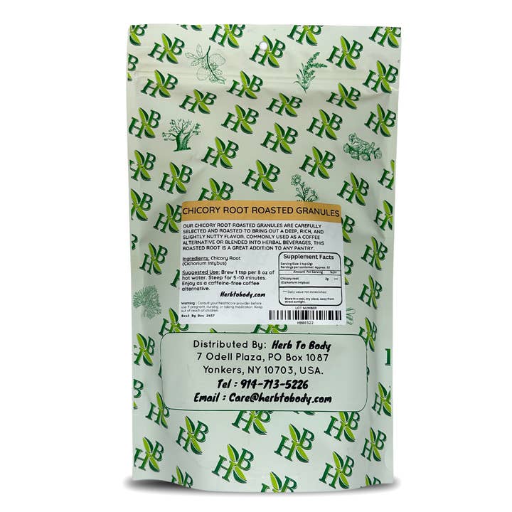 Herb To Body – Grãos de café por atacado – Grânulos de Raiz de Chicória Torrada 1lb1