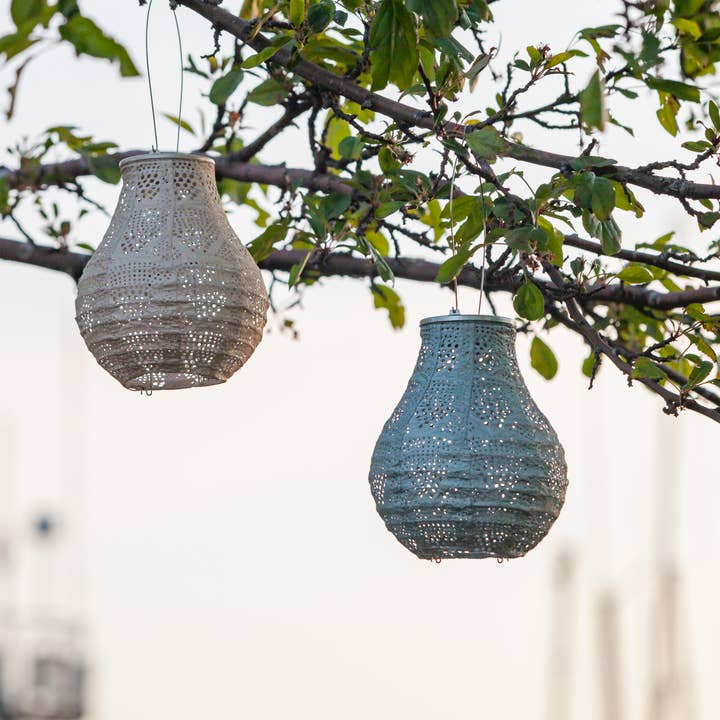 Allsop Home & Garden - Venta al por mayor Luces de exterior/césped - Linterna solar Stella Bulb de 8 pulgadas, diseño Pearl Wave9