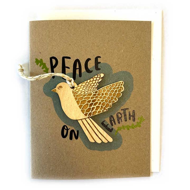 Peace on Earth - Dove Ornament w/ Card for wholesale by SnowMade