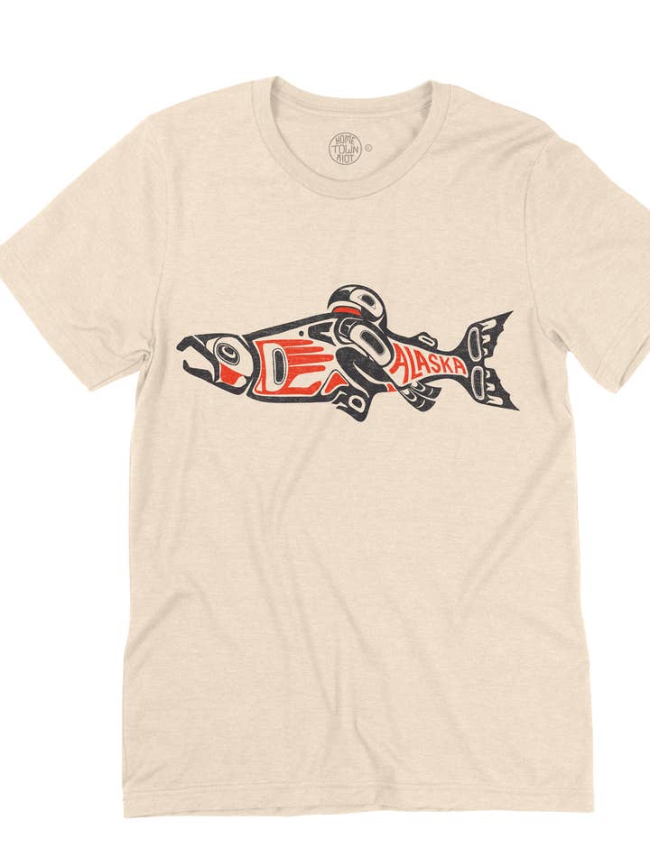 Alaskan Sockeye Lachshemd für den Großhandel von HomeTown Riot