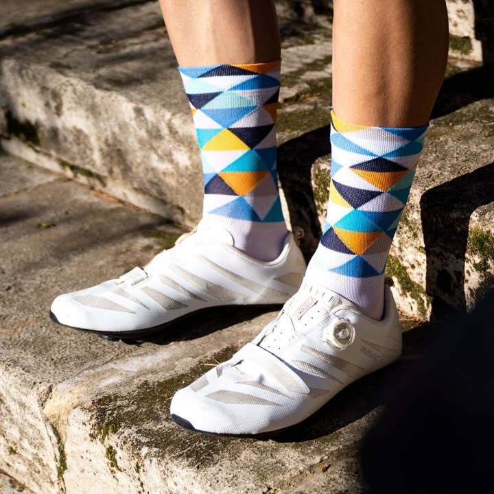 SPORCKS - Vente Chaussettes – unisexe - COLL DE RATES BLUE - CHAUSSETTE DE VÉLO2