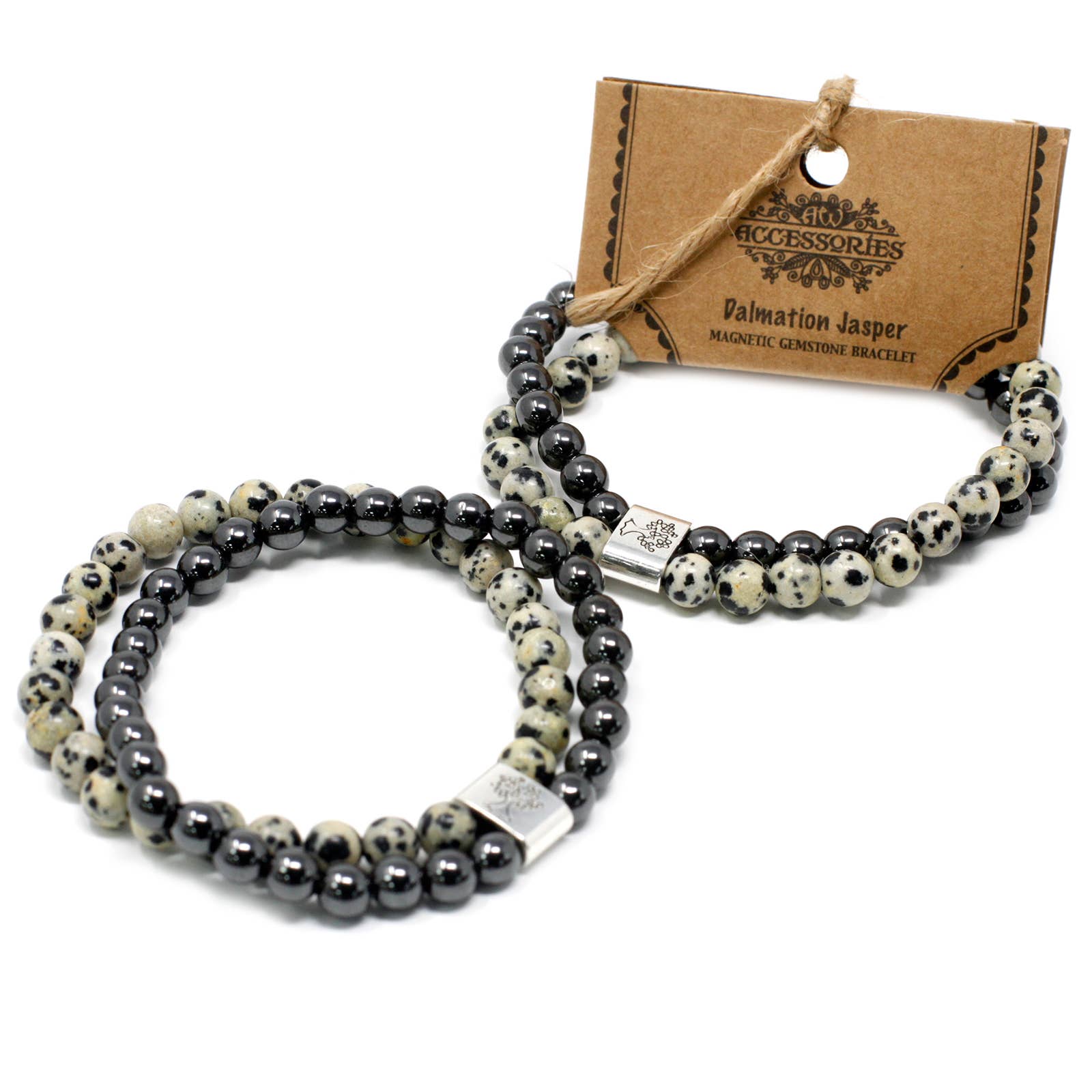 AW Artisan – wholesale Smycken - Mamma – Magnetiskt ädelstenarmband - dalmatisk jaspis2