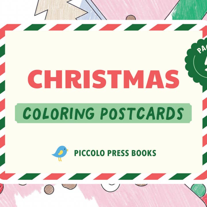 Piccolo Press - Wholesale Postcard - Christmas Coloring Postcards 1