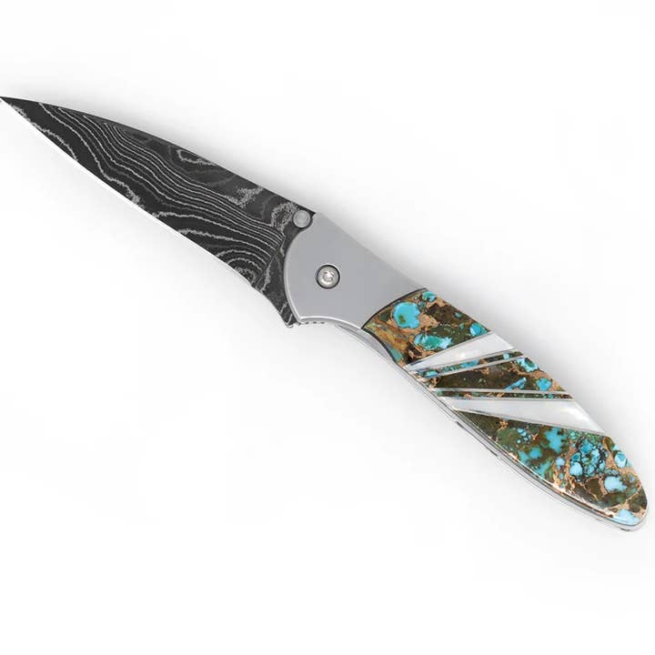 Damascus Kershaw Leek Jewelry Collection for wholesale by Santa Fe Stoneworks