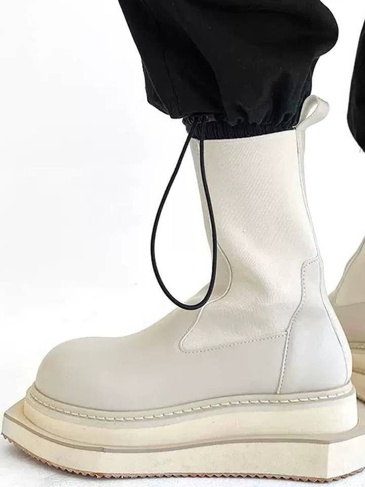 CZ Basics - Wholesale Chelsea Boots - Men's - Platform Motorcycle Chelsea Boots