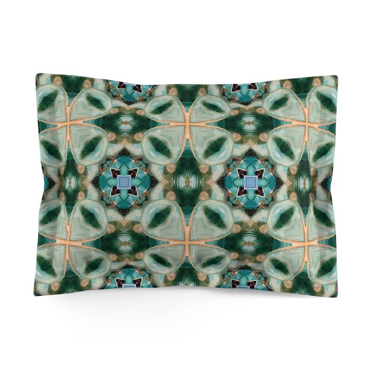 Green Ivy Pillow Sham for wholesale by B.Maraffi Art and Home