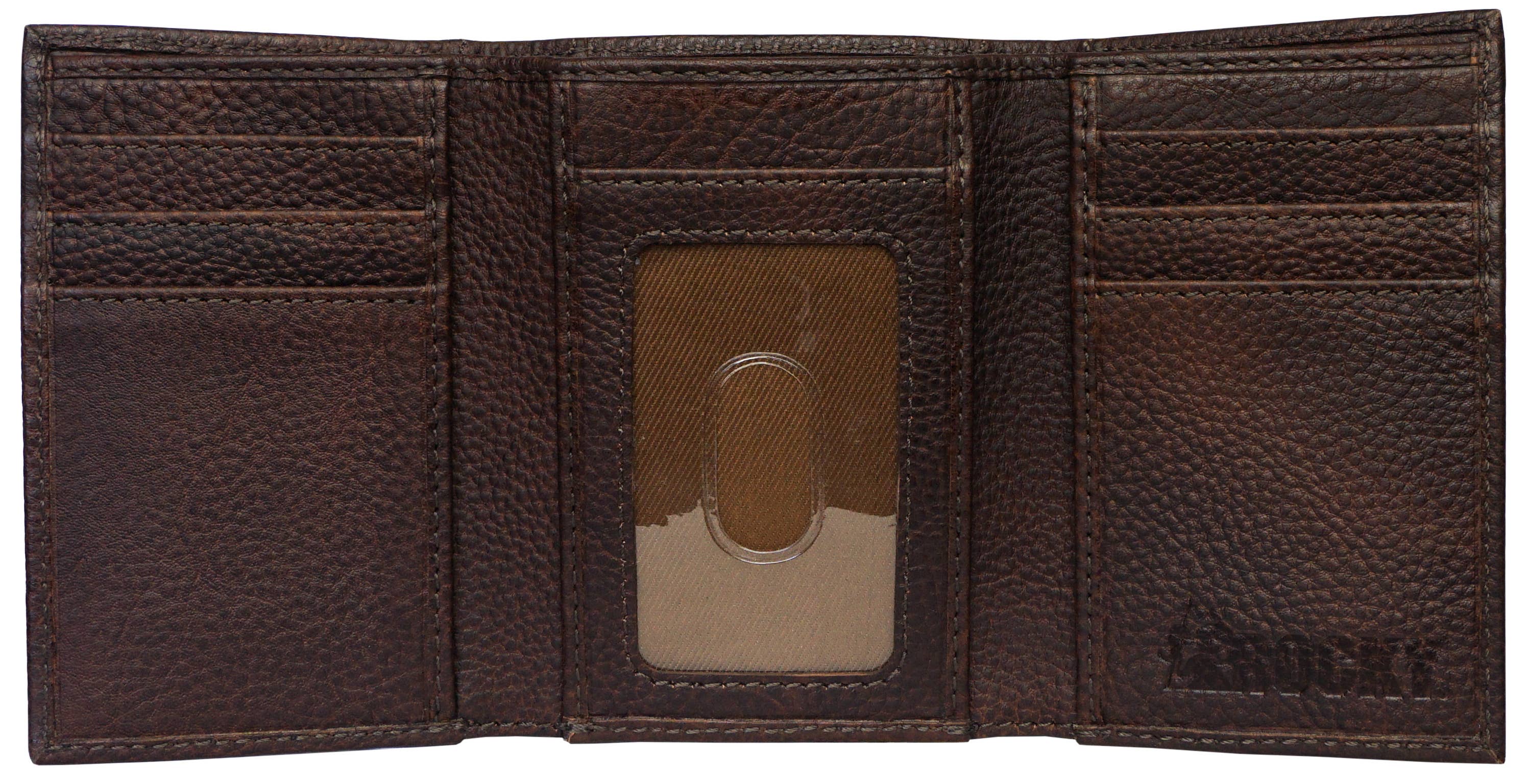 Rocky and Durango - Wholesale Wallet - Men's - Pebble Leather Trifold1