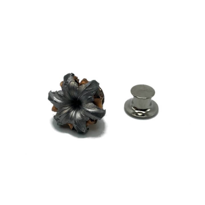 Vermont Cut Coins & 2nd Shot Round - Wholesale Lapel Pin/Button - Bullet Flower Ballistic Pin