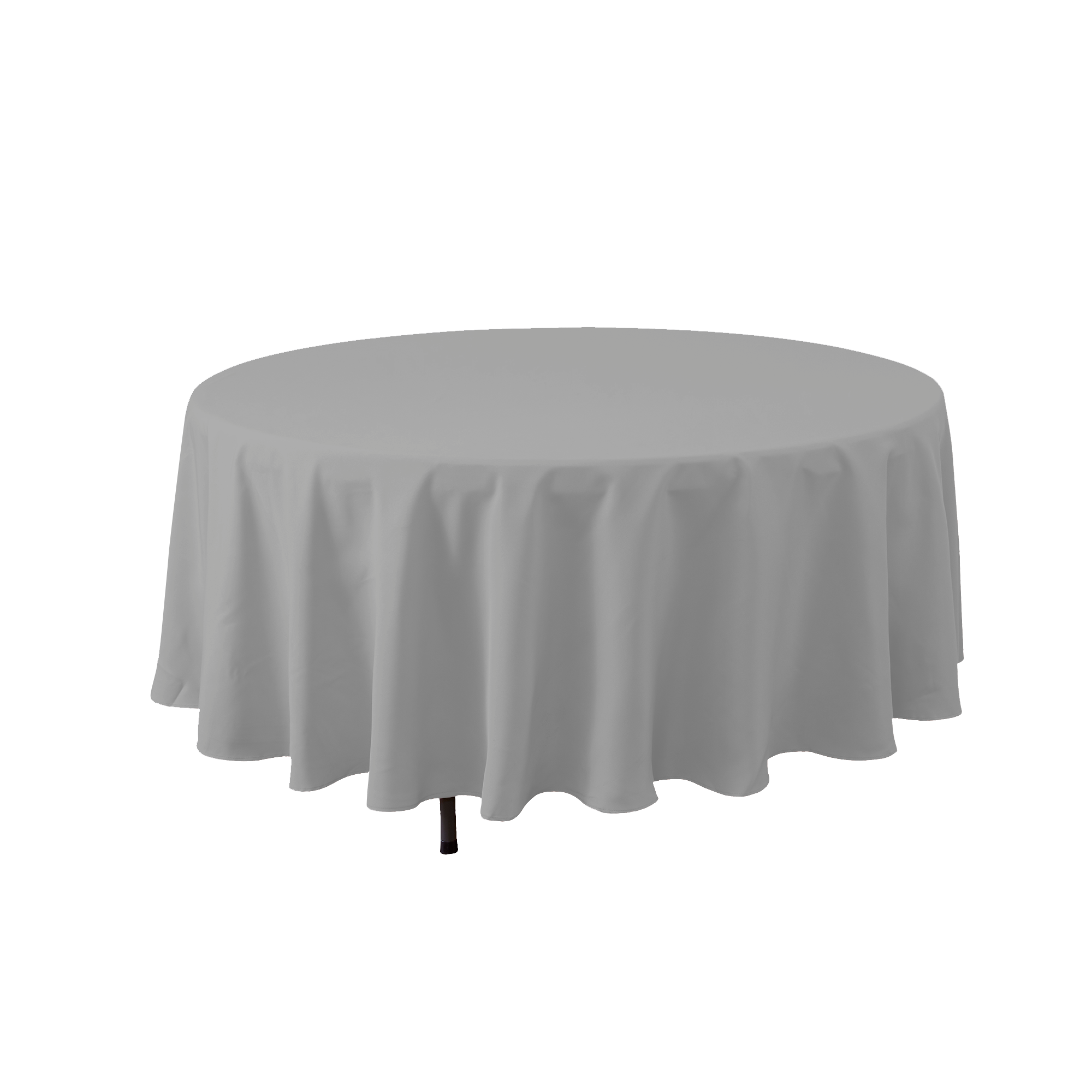 Portofino International Trading, USA - Wholesale Tablecloth - Round Polyester Table Cover - 108 Inch - Silver0