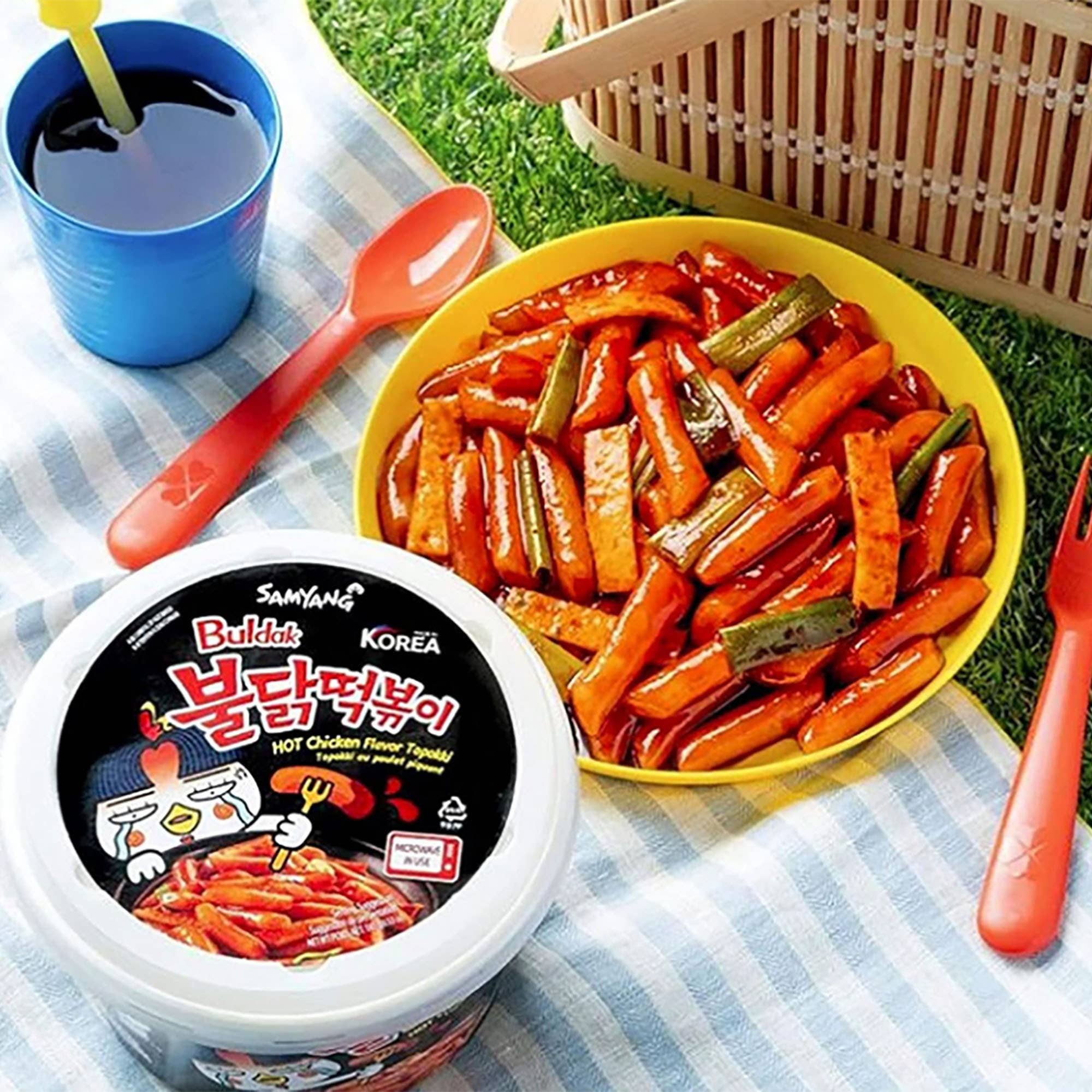 K Moitves Foods - Wholesale Ramen - Samyang Buldak Chicken Flavor Topokki Bowl-105g (Pack of 16)3