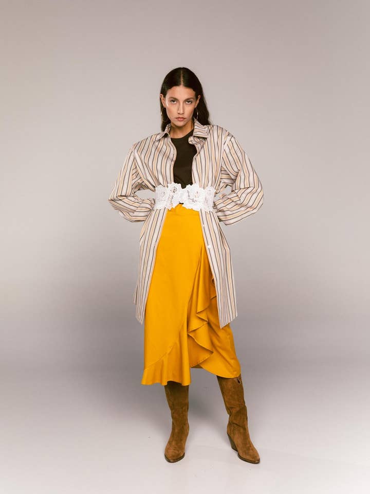 Skirt with ruffle for wholesale by simona bonacci