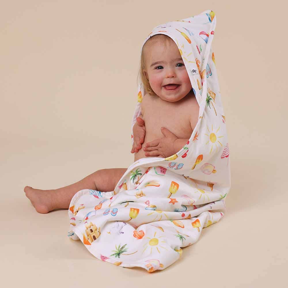 Snuggle Hunny - Wholesale Hooded Towel - Kids & Baby - Beach Fun Organic Hooded Baby Towel5