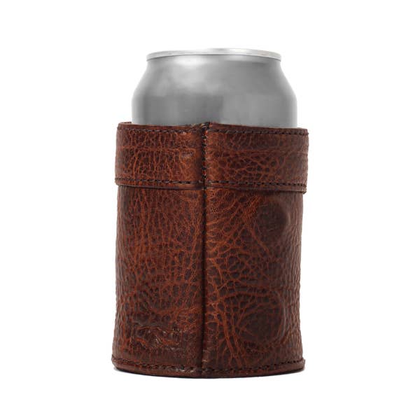 Mission Mercantile Leather Goods - Wholesale Drink Huggers & Koozies - Campaign Leather Can Koozie
