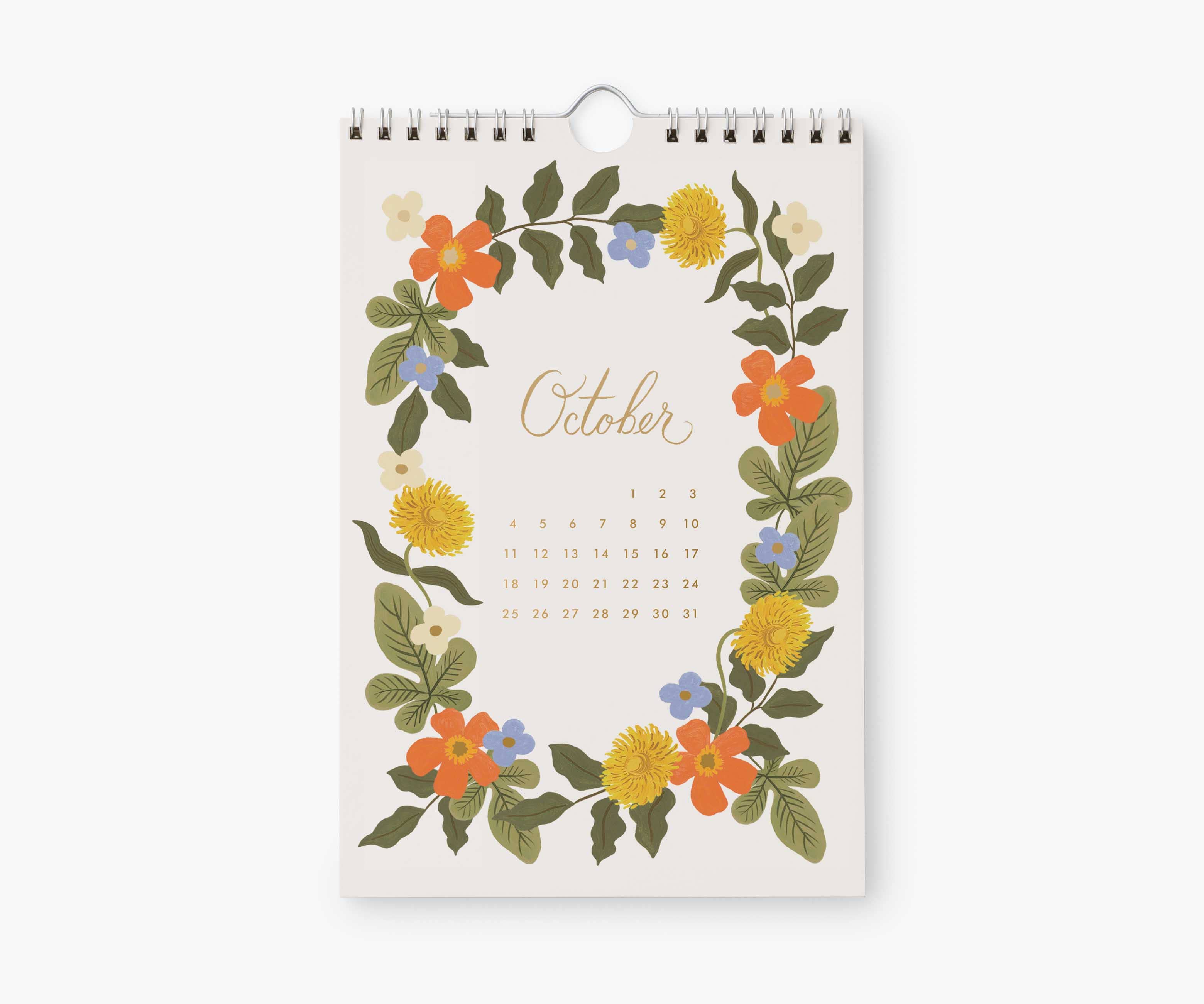 Rifle Paper Co. - Wholesale Calendar - 2026 Strawberry Fields Kitchen Calendar (6x9)10
