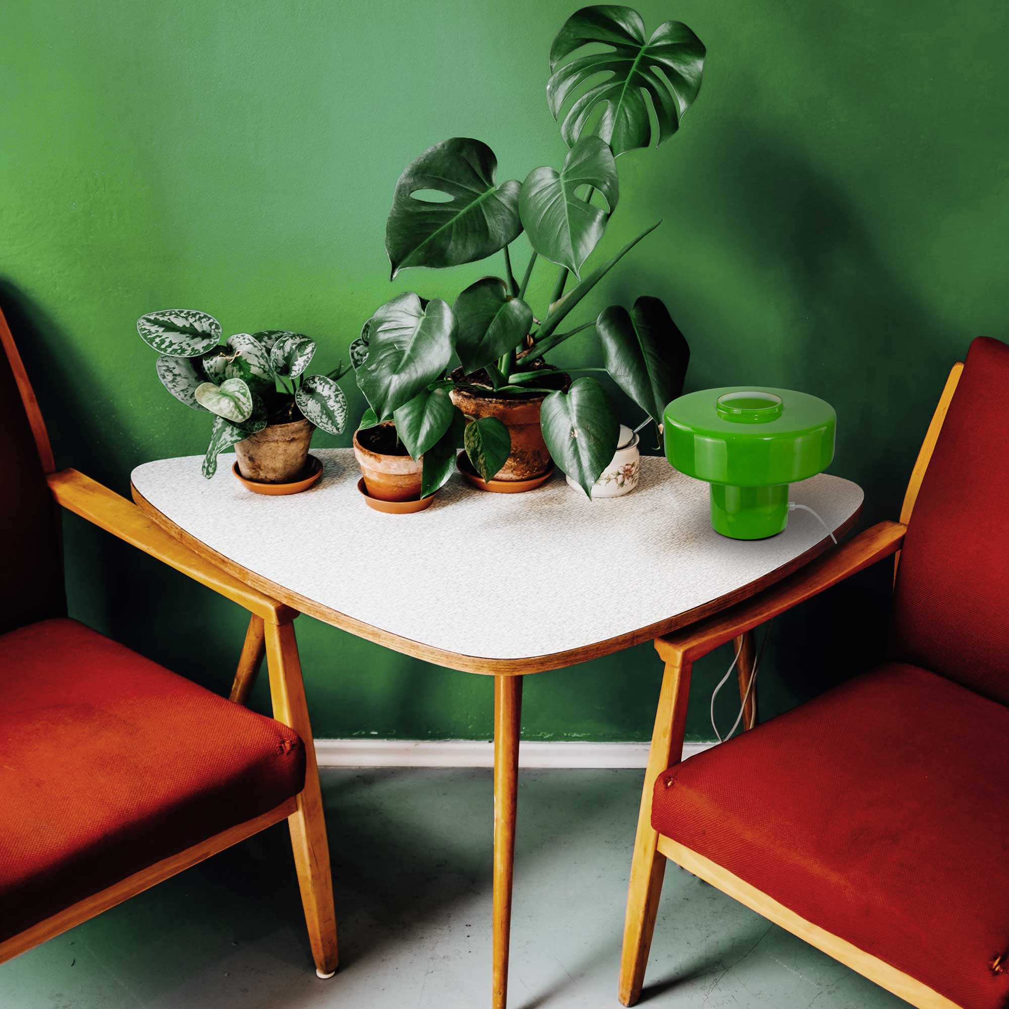 C-Création - Wholesale Floor Lamp - NEW COLOR - Retro style colored glass table lamp Foza37