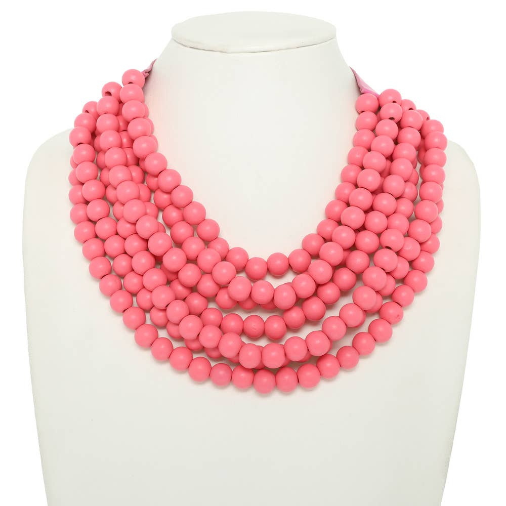 anbfashion - Vendita all'ingrosso Collane di perline/perle - * GROSSA COLLANA A STRATI CON PERLINE, collo in pelle sintetica magnetica30