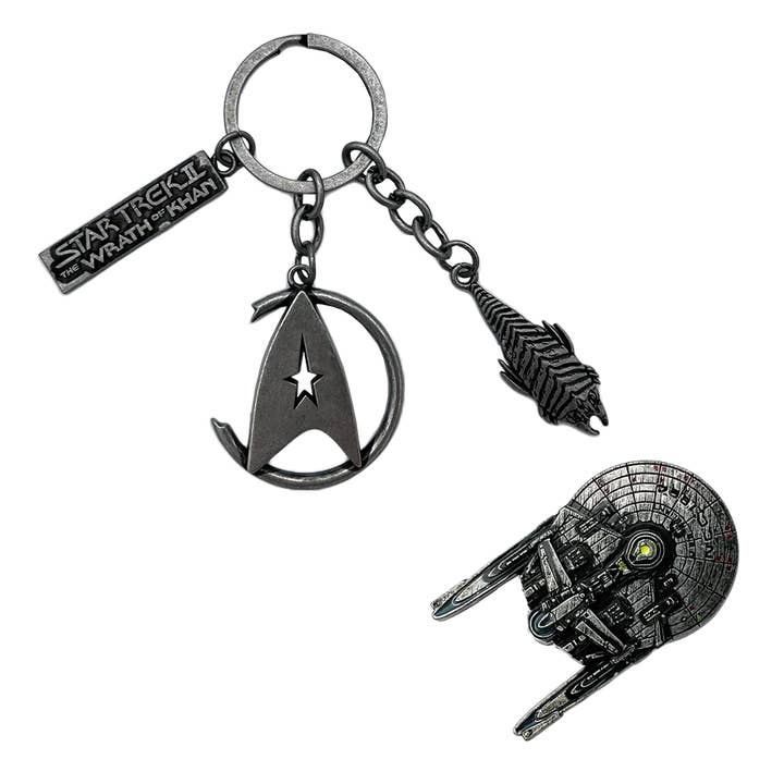 Star Trek II: Wrath Of Khan - CHS Keychain and Pin Set for wholesale by Factory Entertainment