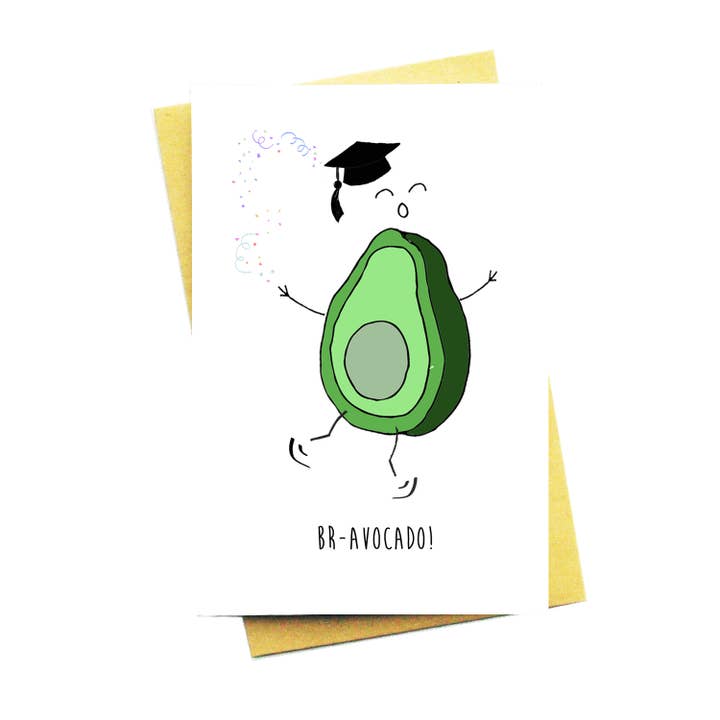 Carte de vœux Bravocado pour la vente par Nocturnal Paper