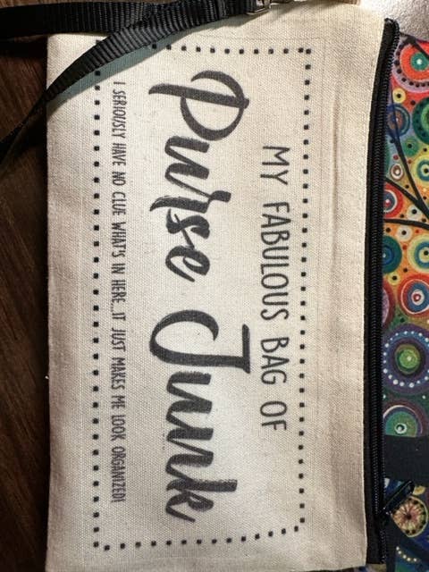 Shades Jewelry & Gifts - Wholesale Wristlet - Purse Junk Linen Zippered Wristlet/Pouch1