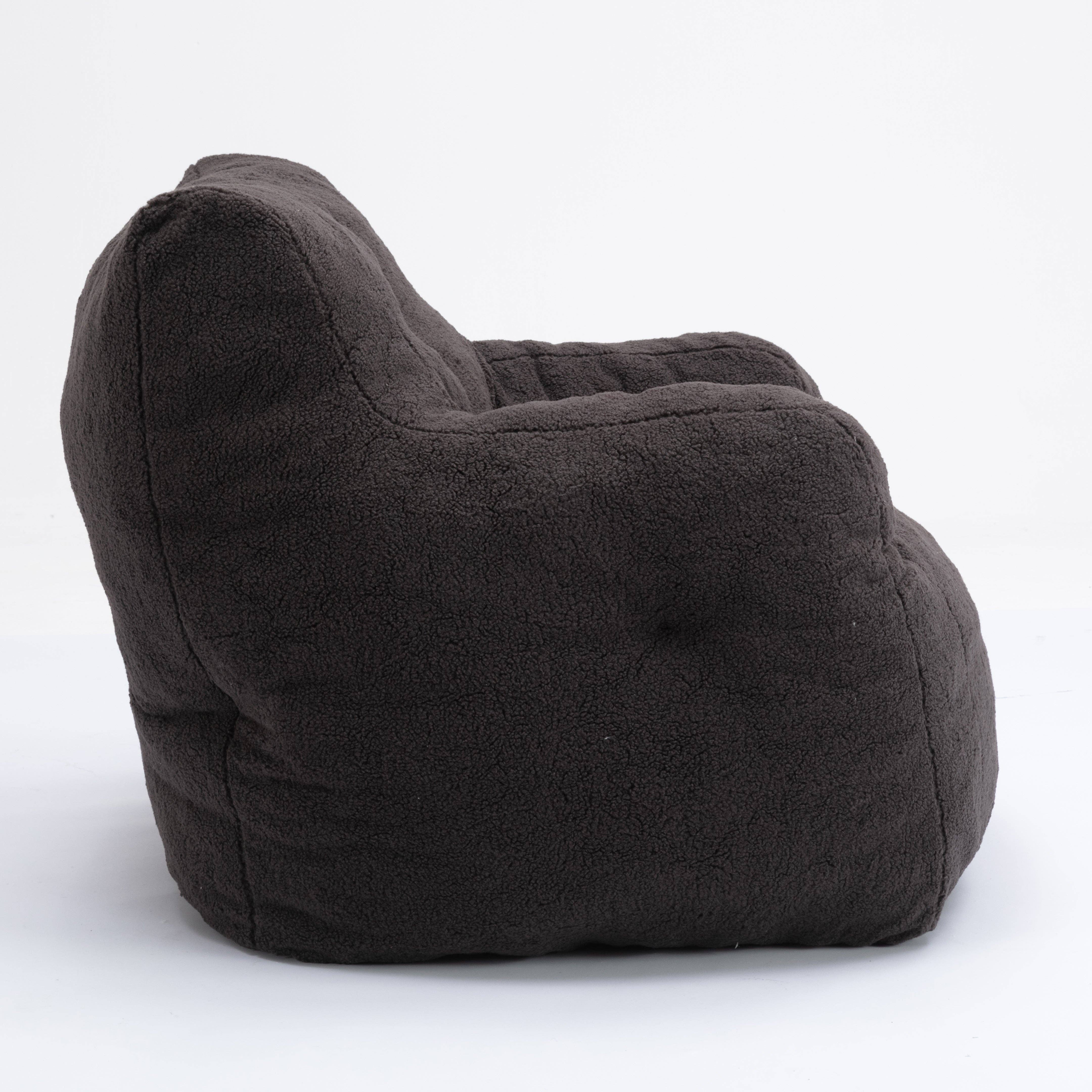 HOMYCASA DESIGN INC - Wholesale Chair - Teddy Fabric Bean Bag Chair Cozy Bedroom Lounge Seat25