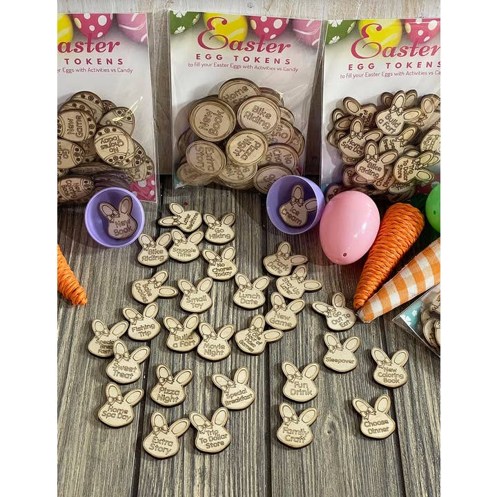 Easter Egg Hunt Tokens - Fill Easter Eggs with Prizes for wholesale by The Lantern Boutique
