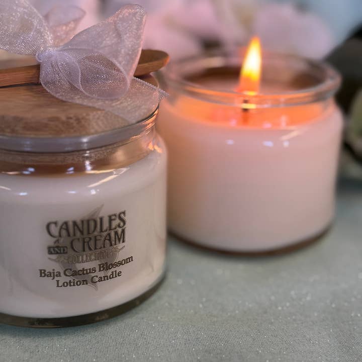 Candles and Cream Collection - Wholesale Jar/Filled Candle - Vanilla - Lotion Candle and Lotion Melts2