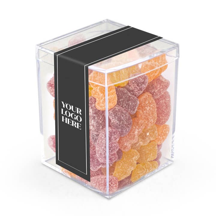 3" GEO Cube, Vegan & Organic Gummy Bears (48 count) for wholesale by In-Room Plus
