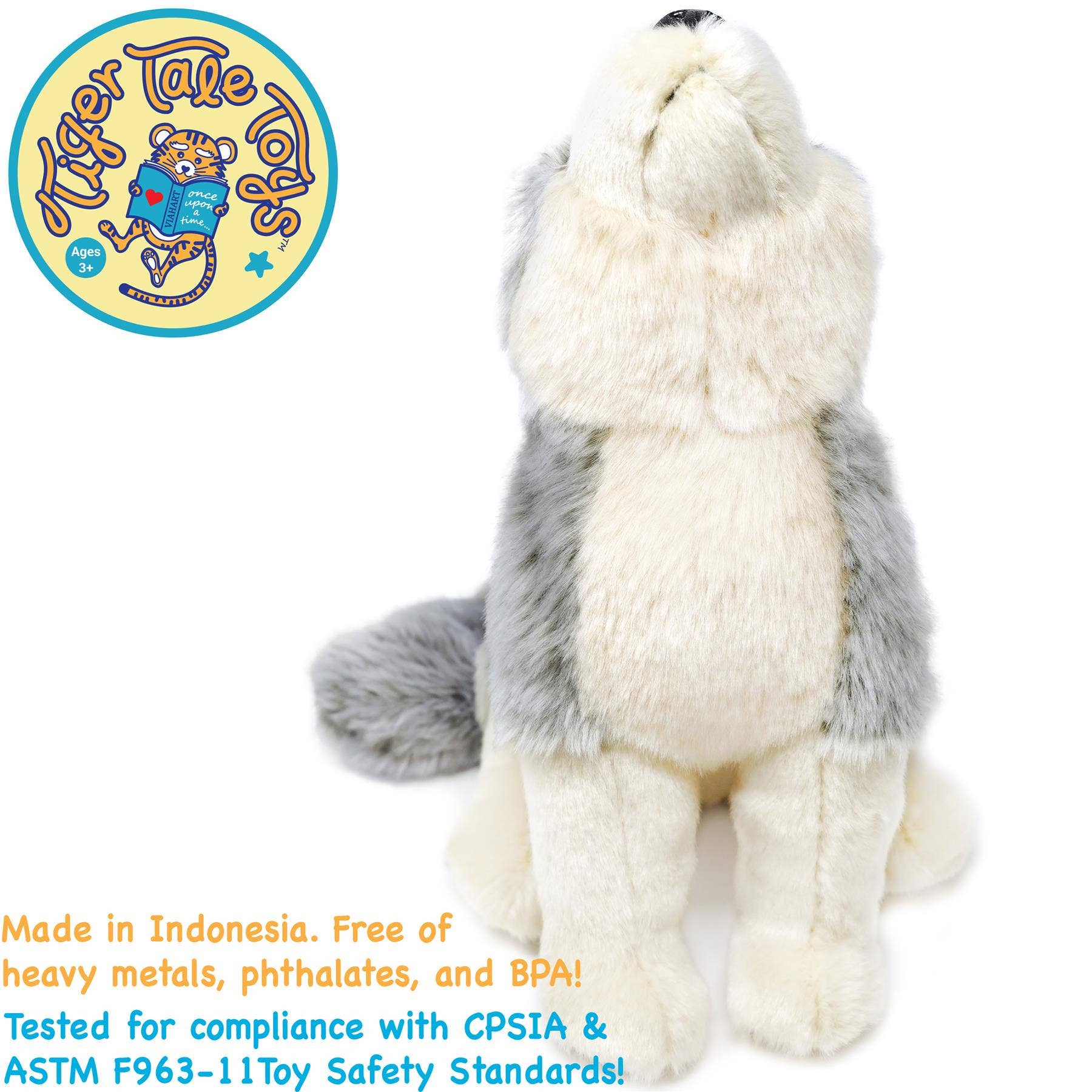 VIAHART Toy Co. - Wholesale Stuffed/Plush Toy - Kids & Baby - Wolcott the Wolf | 11 Inch Stuffed Animal Plush5