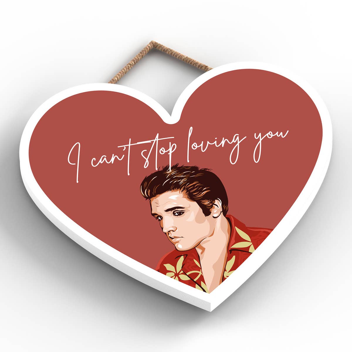 Vivid Squid Wholesale - Wholesale Plaque - P7203 - Elvis I Can't Stop Loving You Elvis Presley Hand Dra1