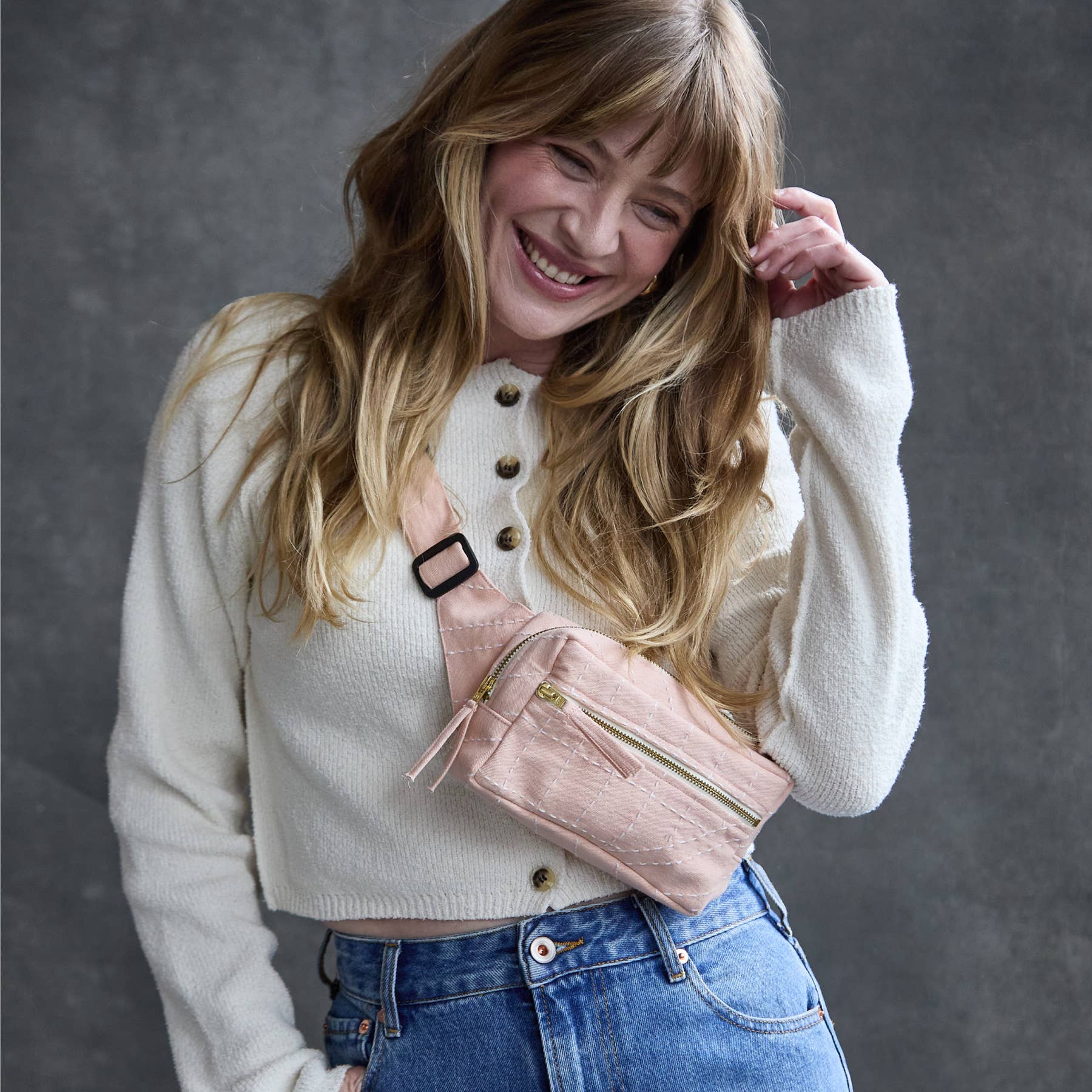 Anchal - Wholesale Belt Bag - Women's - Kantha Crossbody Belt Bag14