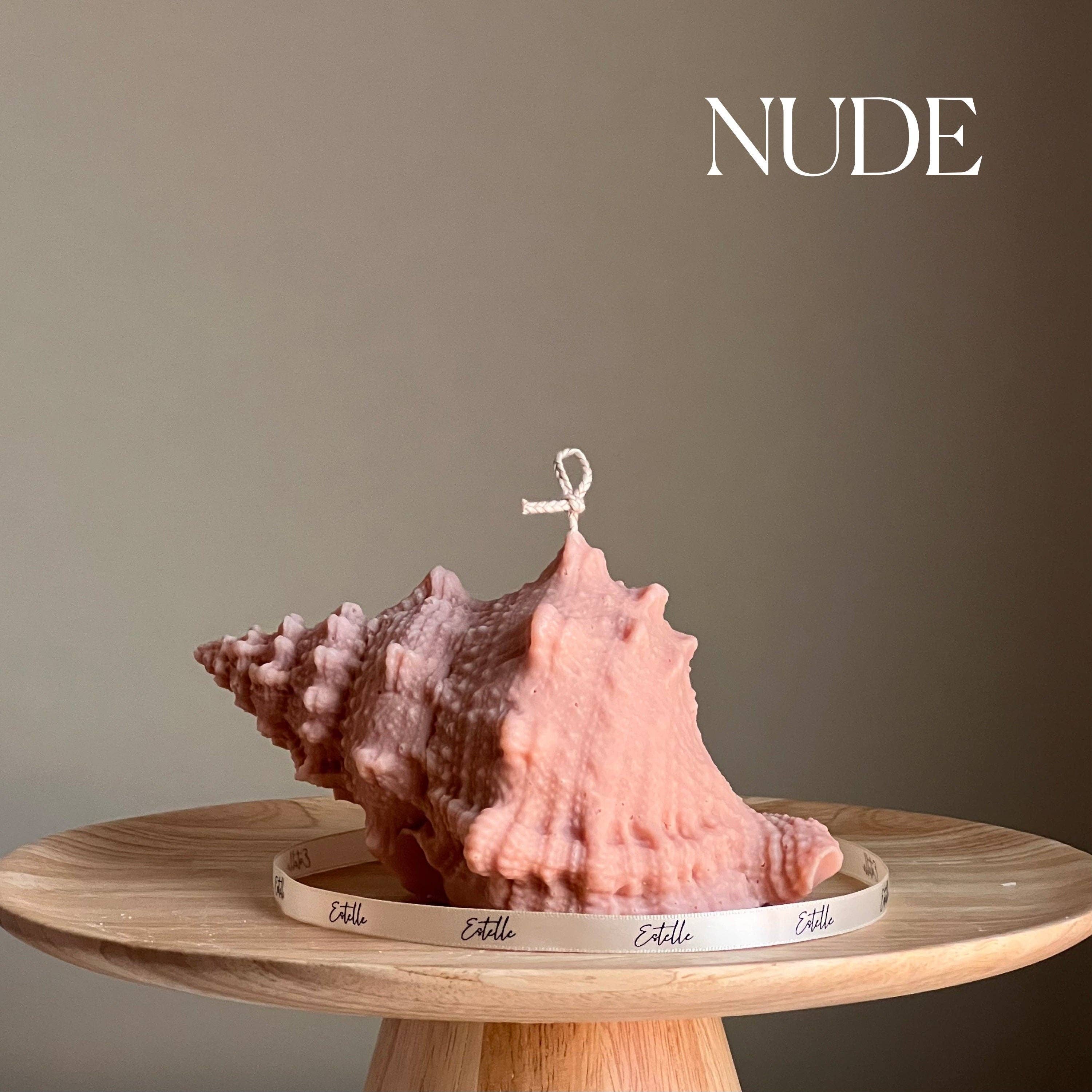 Estelle Studio - Wholesale Novelty Candle - Large Seashell Soy Wax Candle: Unique Home Decor0