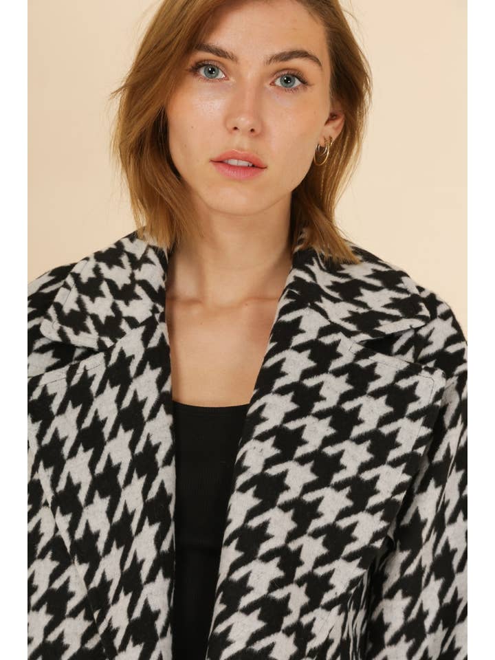 Attentif Paris – wholesale Rock - Dam – Houndstooth-mönstrad kappa5