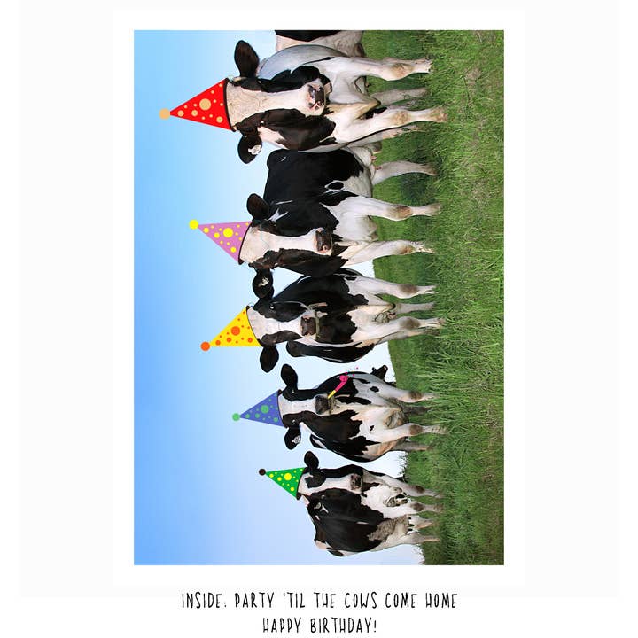 Party Cows | Leuke verjaardagskaart voor wholesale door Raspberries