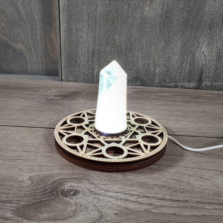 Keystone Crystals - Wholesale Spiritual stone/crystal - LED Crystal Display Light Stand – Wholesale for Retailers 8