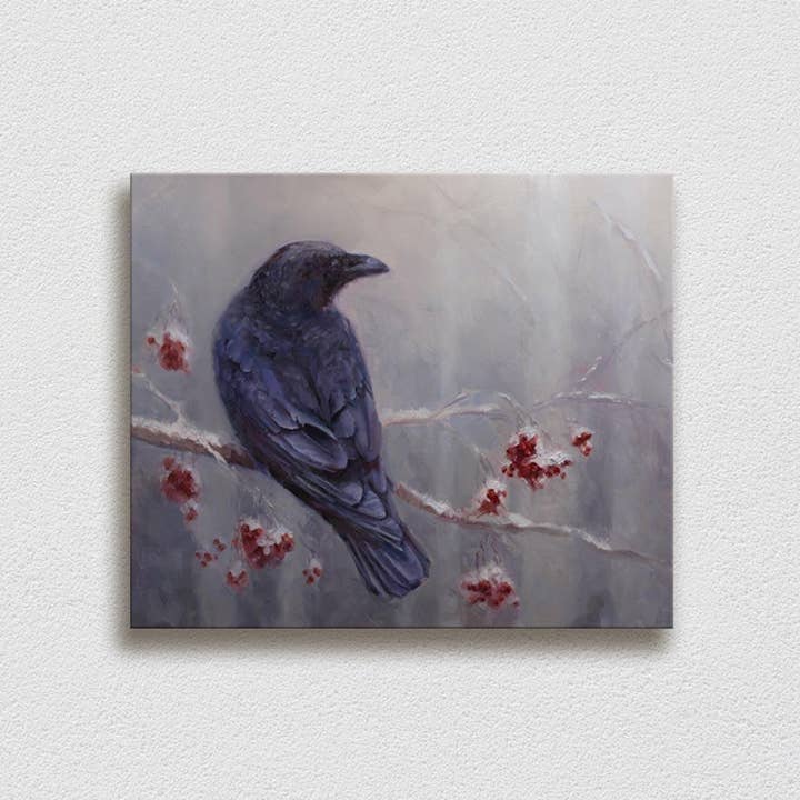 Whitworth Gallery - Wholesale Painting/Drawing - Winter Raven Painting on Canvas10
