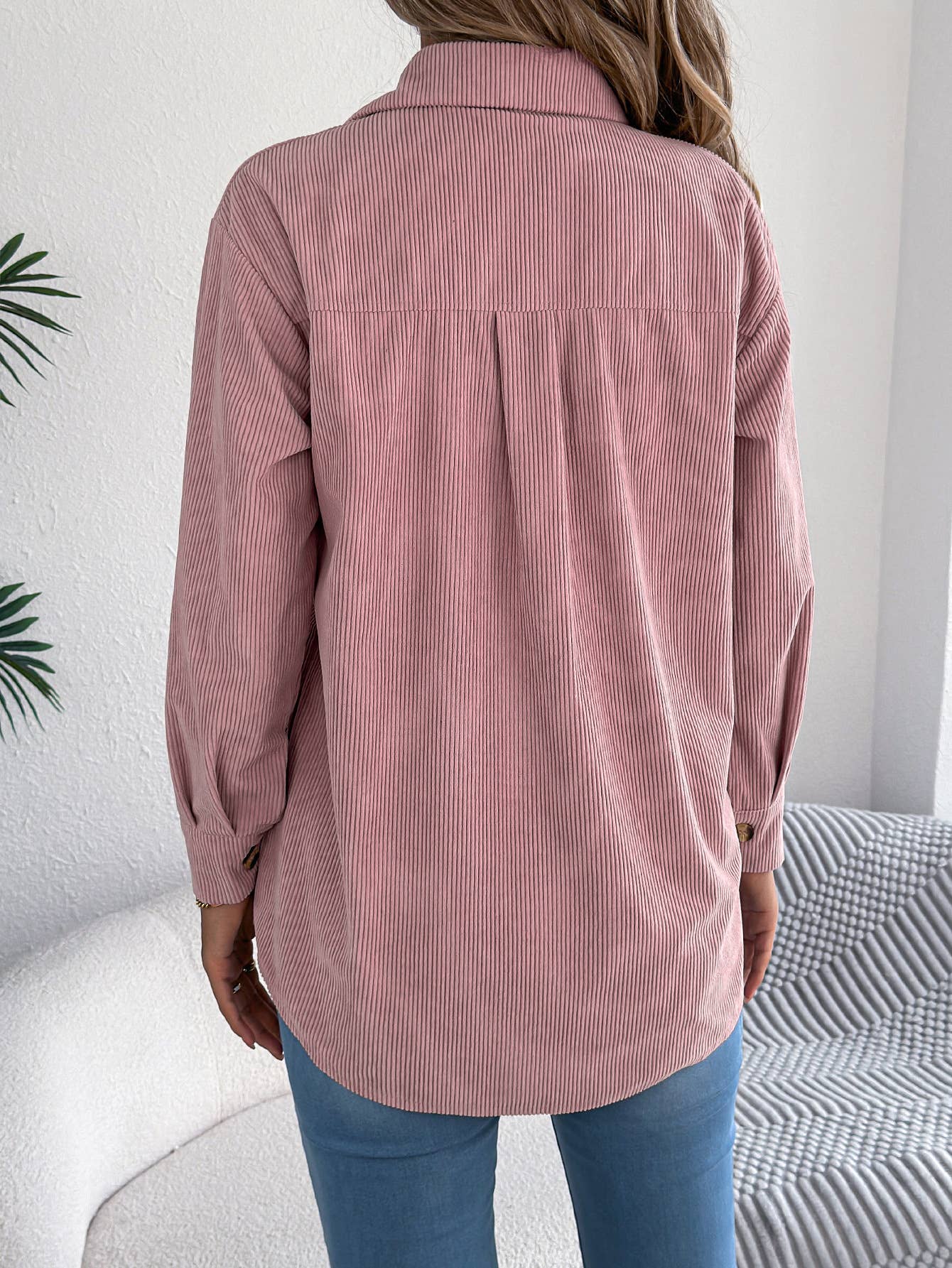 Hope & Sunshine - Wholesale Shirt Jacket/Shacket - Women's - Corduroy Mid-Length Jacket10