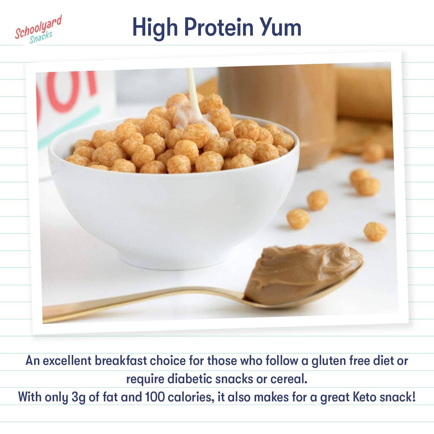 Better Than Good Foods - Wholesale Breakfast Cereal - Schoolyard Snack Peanut Butter Keto 12pk Cereal3