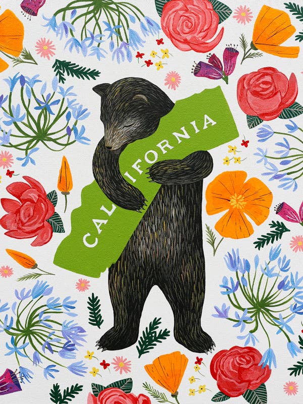 "Jeg elsker dig, Californien" Botanik Print for engroshandel hos 3 Fish Studios
