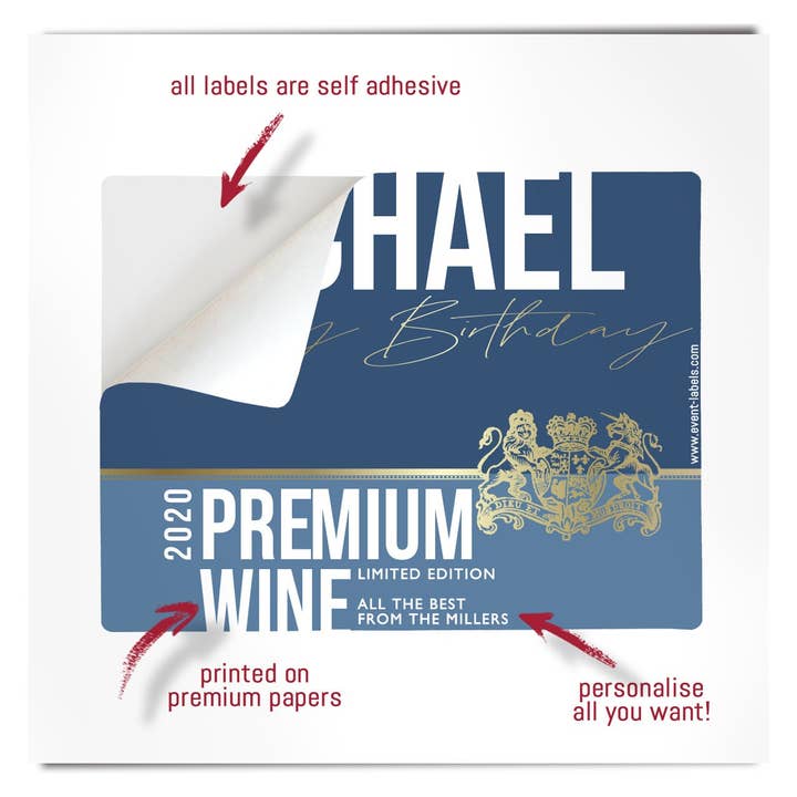 event-labels – Engroshandel Etiket til gave – Personlige fødselsdag vin etiketter//Fødselsdag Vin etiketter