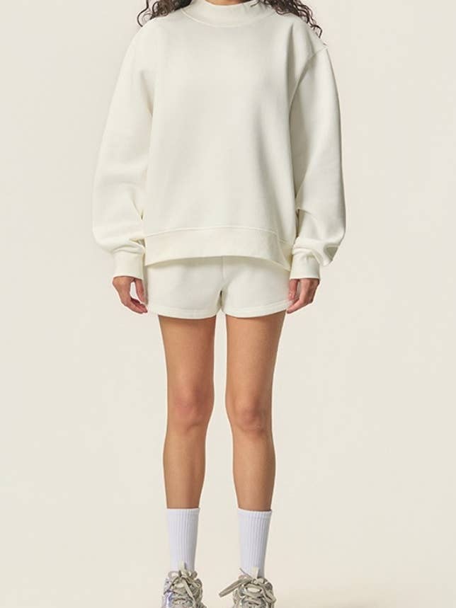 Rosa Clothing - Wholesale Sweatshirt - Women's - Everyone’s favorite oversized fleece mock neck sweatshirt7