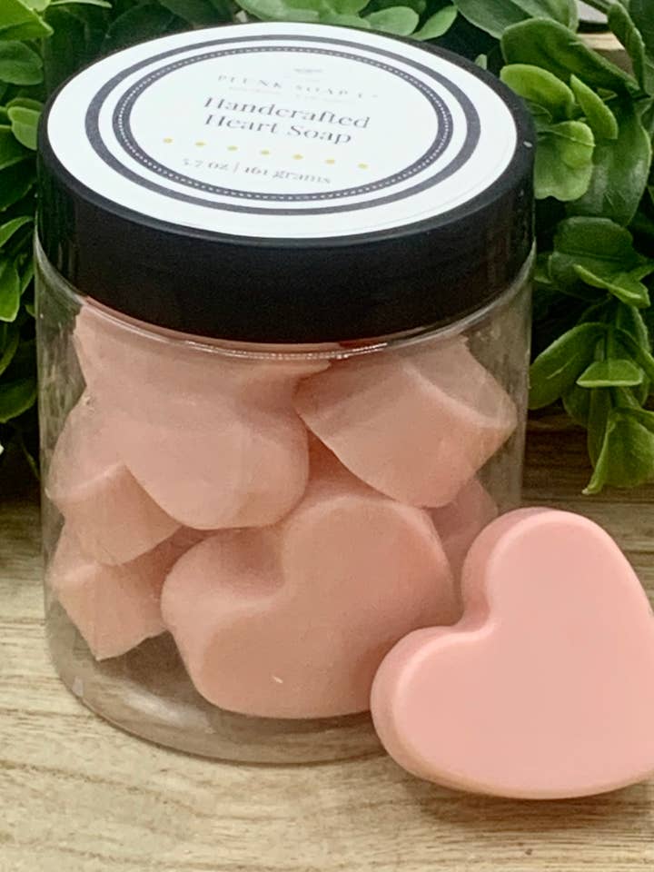 Valentine’s Day Heart Soap Gift Set in Lidded Container for wholesale by Plunk Soap and Candle Company