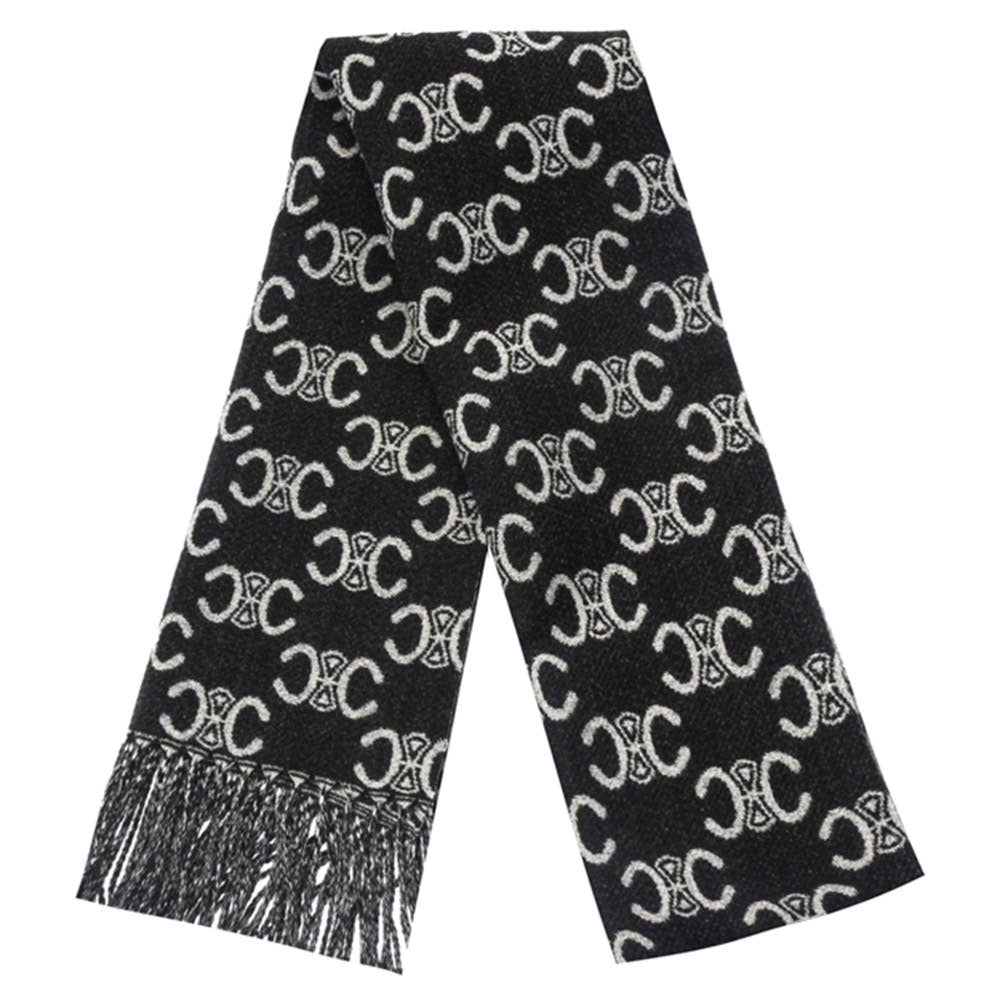 JOIA ACCESSORIES - Vente Écharpe – femme - ÉCHARPE OBLONGUE À FRANGES MONOGRAMME SIMBOL, LVSC 1535