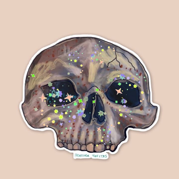 Heather Freitas - Wholesale Sticker - Skull Sticker5