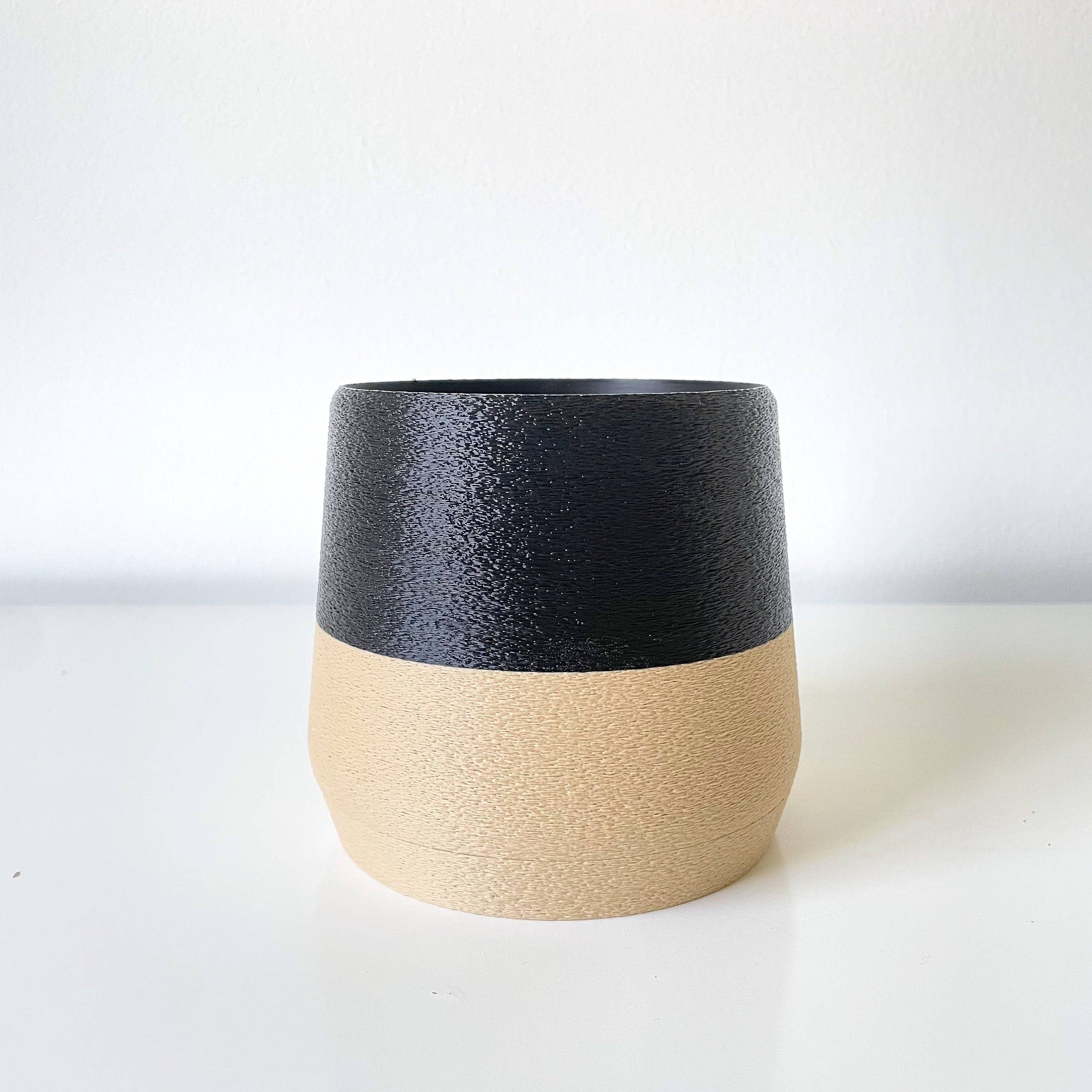 Sonnihaus – wholesale Kruka – KYOTO Blomkruka med inbyggd bricka och dränering, 3D-printad minimalistisk design6