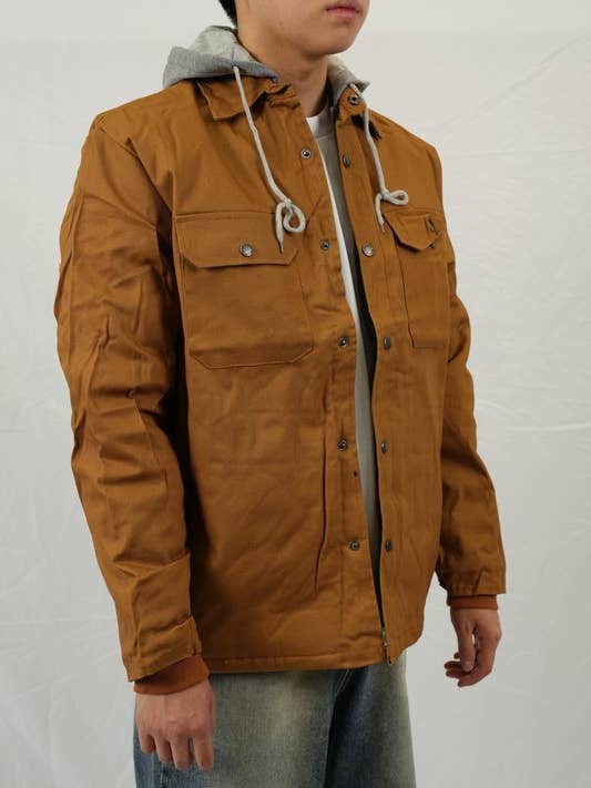 Lime Tree Clothing Inc. - Wholesale Shirt Jacket/Shacket - Men's - Men's Duck Canvas Hooded Shirt Jacket – Stylish & Versatile 13