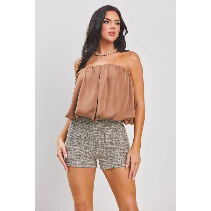 MAMELUCO DE TWEED CON PARTE SUPERIOR TUBULAR para venta al por mayor de The Sang