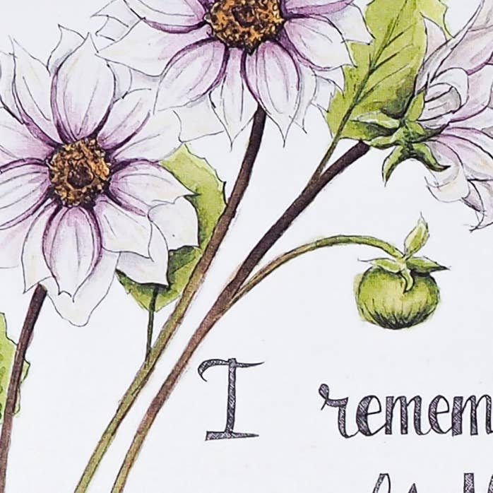 Naughty Florals - Wholesale Birthday Card - I Remembered Your Birthday Because I'm Awesome Card2