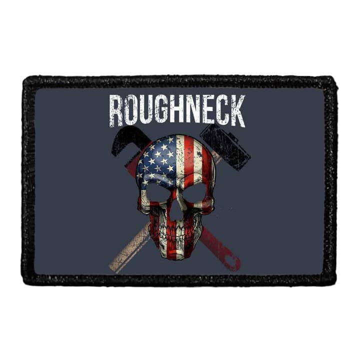 Pull Patch – wholesale Patch – Roughneck - US Skull - Removable Patch