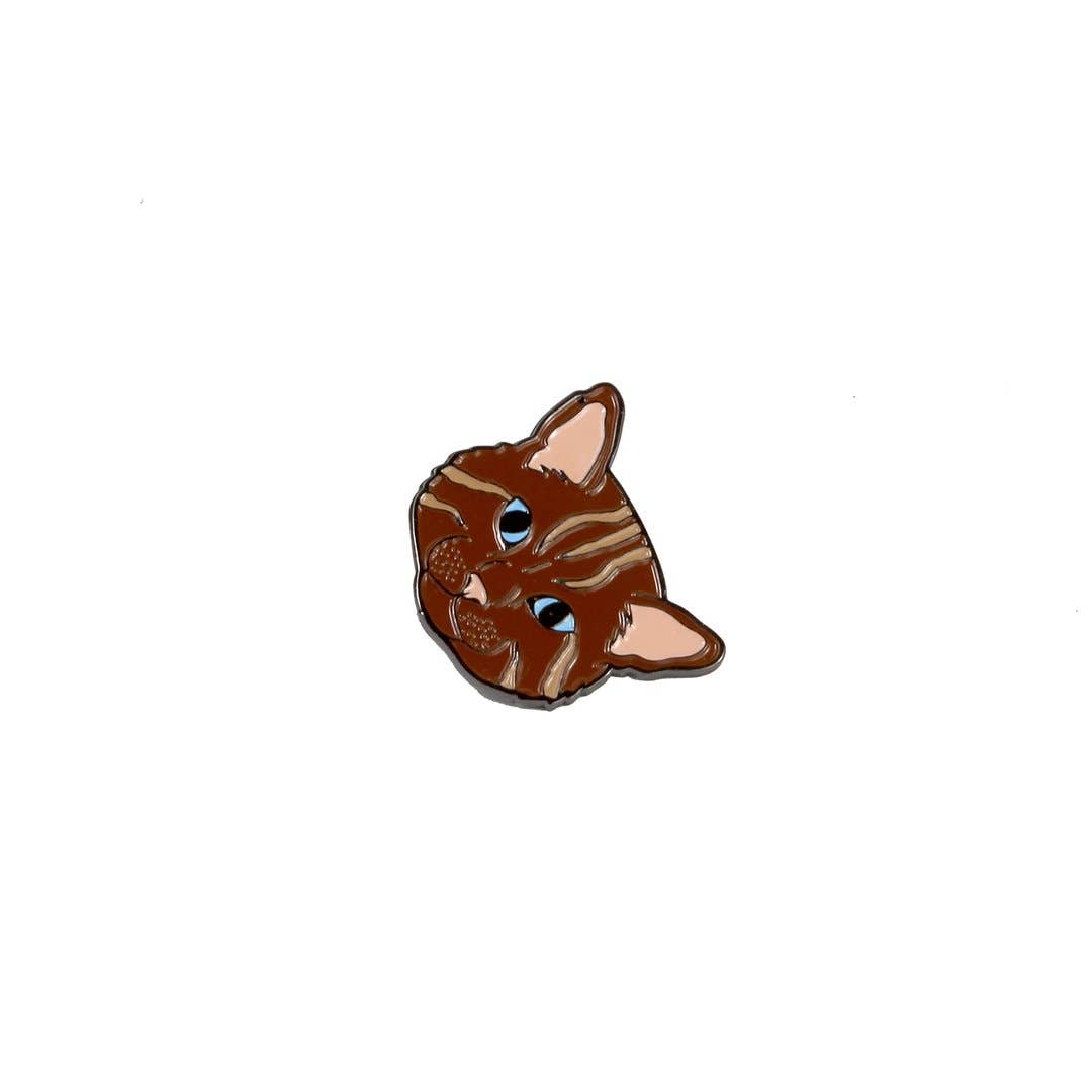 Sloth Steady - Wholesale Lapel Pin/Button - The Brown Cat Pin Pet2