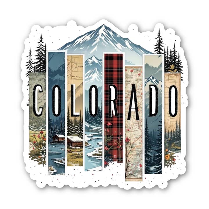 Colorado Jahreszeiten Aufkleber | Colorado Szene Vinyl Aufkleber für den Großhandel von PiggyPrintStickers